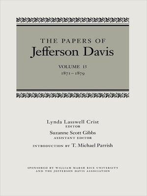 cover image of The Papers of Jefferson Davis